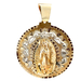 14kt Two Tone Virgin Mary Pendant 