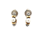 Lagos Two-Tone Pearl Caviar Hoop Earrings