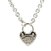 Tiffany & Co .925 Love Lock Heart Charm 18" Necklace 