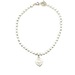 Tiffany & Co. 7" Return to Tiffany Blue Enamel Mini Heart Tag Bead Bracelet