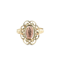 14kt Two Tone Virgin Mary Ring