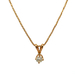 14kt Yellow Gold .25ct tw Diamond Pendant With Chain  