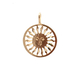14kt Yellow Gold Sun Pendant 