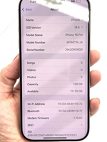 Apple iPhone 16 Pro - 128GB - Natural Titanium (SIM Locked, Cracked, Read)