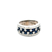 La Vian White Gold .35ct tw Diamond & Sapphire Ring 