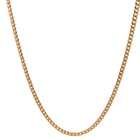 14kt Yellow Gold 24" 2.5mm Cuban Link Chain 