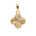 14kt Yellow Gold Clover Pendant 