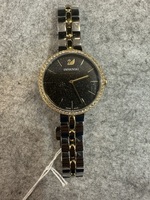 Swarovski Cosmopolitan Watch Metal Bracelet Black, Gold-tone 5580537
