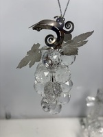 CRYSTAL GLASS CANDY FRUIT BASKET