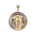 14kt Yellow Gold Double Sided Religious Pendant