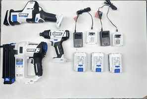 Hart 3 pc tool set combo kit atteries 2 chargers