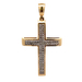 10kt Yellow Gold .20ct tw Diamond Cross Pendant 