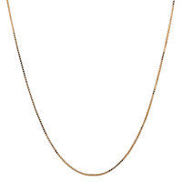10kt Yellow Gold 24" .75mm Box Link Chain 