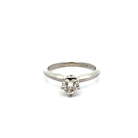 Platinum .50ct tw Heart Shape Diamond Solitaire Ring
