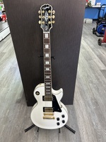 Epiphone Les Paul Custom Electric Guitar - Alpine White w/ Gold Hardware 