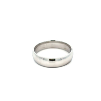 10kt White Gold Plain Comfort Band