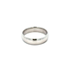 10kt White Gold Plain Comfort Band
