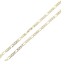 14kt Yellow Gold 18" 3mm Figaro Link Chain