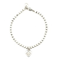 Tiffany And Co. 7" Turquoise Enamel Heart Bracelet