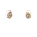 10kt Yellow Gold .30ct tw Diamond Cluster Earrings