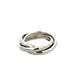 Tiffany & Co. Sterling SIlver Triple Interlocking Rolling Ring Band