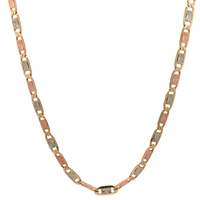 14kt Tri-Color 26" 5mm Valentino Link Chain 