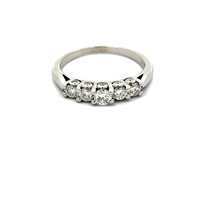 18kt White Gold .50ct tw Diamond Band 
