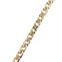 14kt Yellow Gold 8.75" 10.5mm Double Curb Bracelet