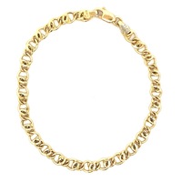 18kt Yellow Gold 7.5" 5mm Link Bracelet 