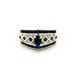 14kt Yellow Gold Diamond & Sapphire Ring