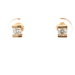 14kt Yellow Gold .30ct tw Diamond Stud Screw Back Earrings