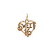 14kt Yellow Gold Sweet 16 Heart Pendant 
