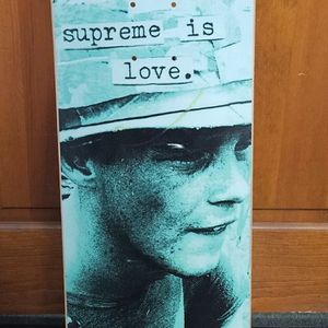 SUPREME "Supreme is Love" 8.25 Skateboard Deck Teal FW19