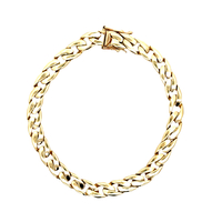 14kt Yellow Gold 8.25" 7mm Solid Cuban Link Bracelet  