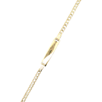 10kt Yellow Gold 7.5" 5.25mm Nameplate Bracelet 