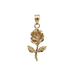 10kt Yellow Gold Rose Pendant 