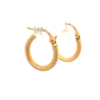 18kt Yellow Gold Huggie Hoop Earrings