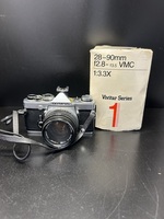 Vintage Film Still Camera Olympus System OM-1 28-90mm w/ Lens 