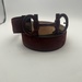 Salvatore Ferragamo Burgundy Suede Belt LG-679054 (Size 44)