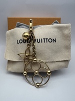 Louis Vuitton Goldtone Bloomy Key Holder and Bag Charm