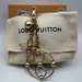 Louis Vuitton Goldtone Bloomy Key Holder and Bag Charm