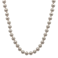 14kt Yellow Gold 18" Pearl Necklace 
