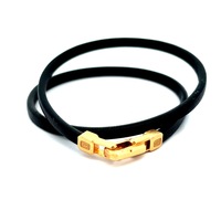 David Yurman 18kt Yellow Gold Streamline Double Wrap Bracelet 
