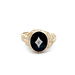 10kt Yellow Gold Diamond & Onyx Ring