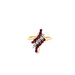 14kt & .950 .15ct tw Diamond & Ruby Ring 