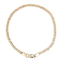 14kt Yellow Gold 8" 3.25mm Curb Link Bracelet