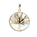 14kt Yellow Gold Pearl Tree Pendant 