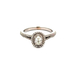 14kt White Gold .75ct tw Diamond Halo Ring "Celebration" 