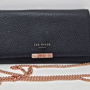 Ted Baker Matinée Wallet With Rose Gold Metal Chain