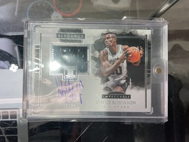 Panini Impeccable Elegance Retired David Robinson Patch Auto /25